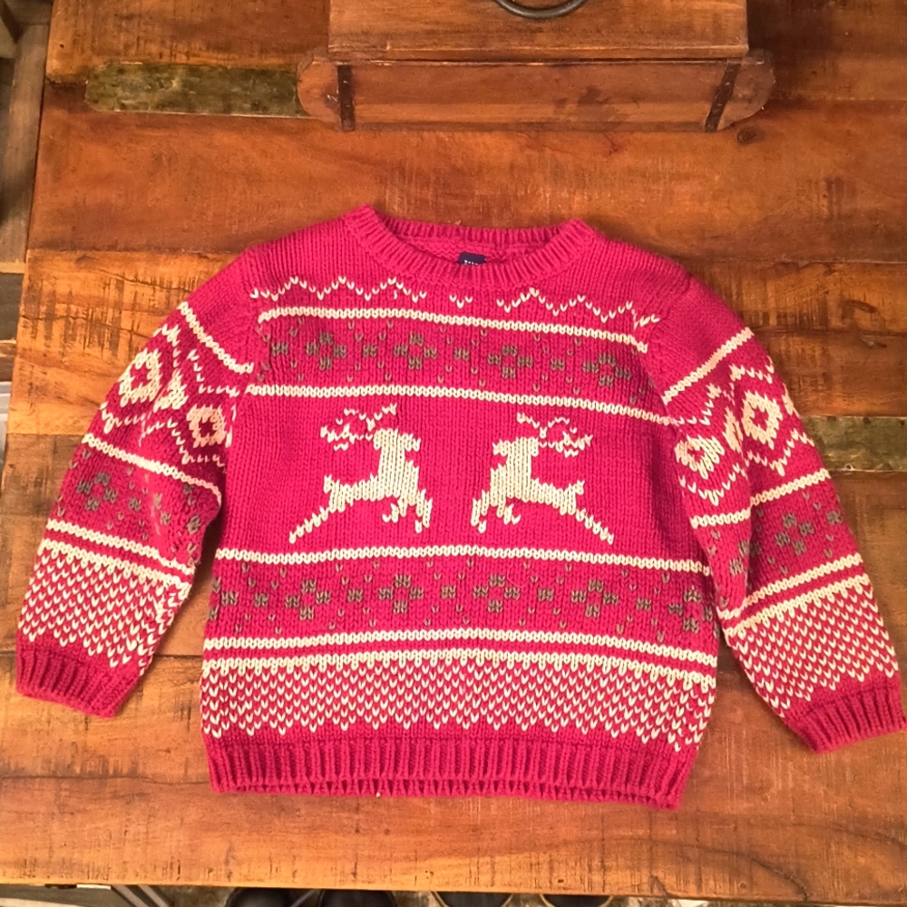 Baby GAP Christmas Reindeer Sweater 3Y